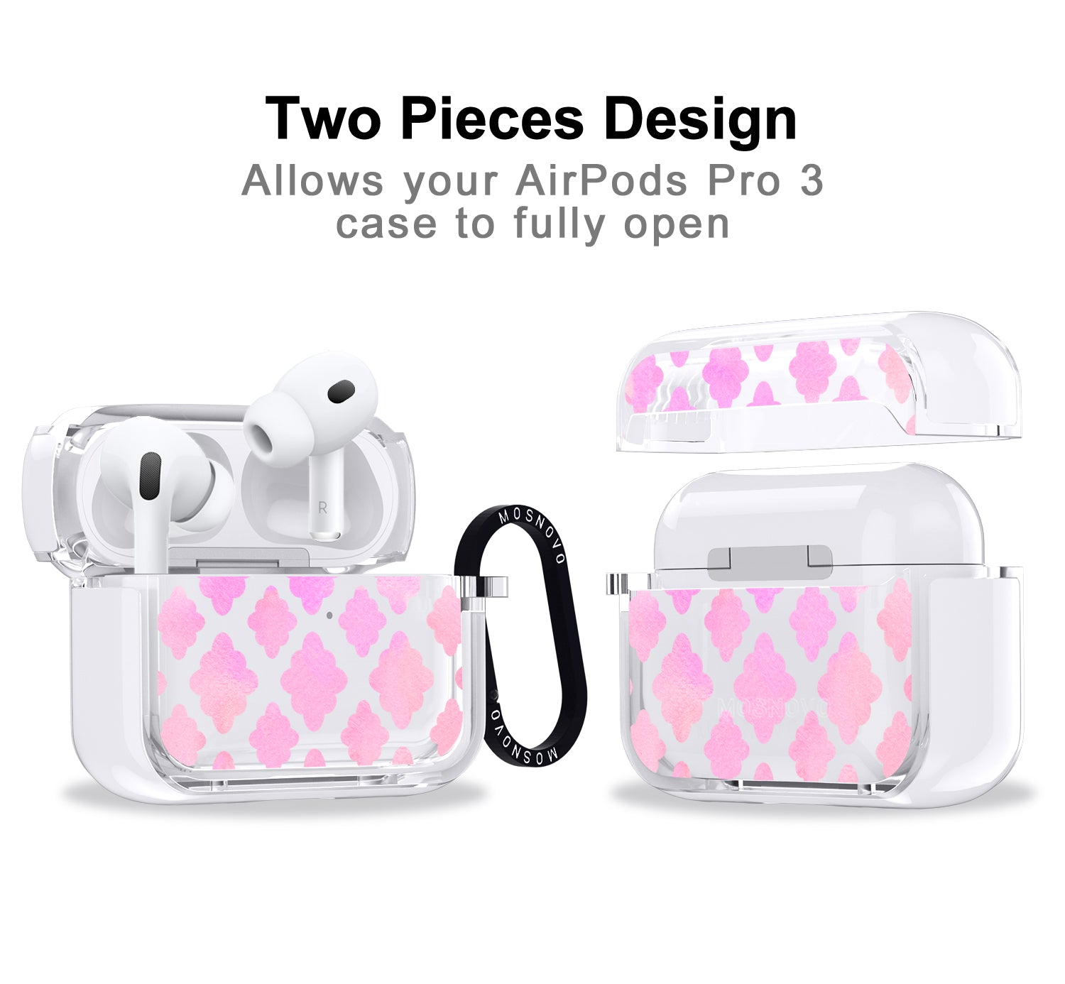 Pink Flower Diamond Airpods Pro 3 Case