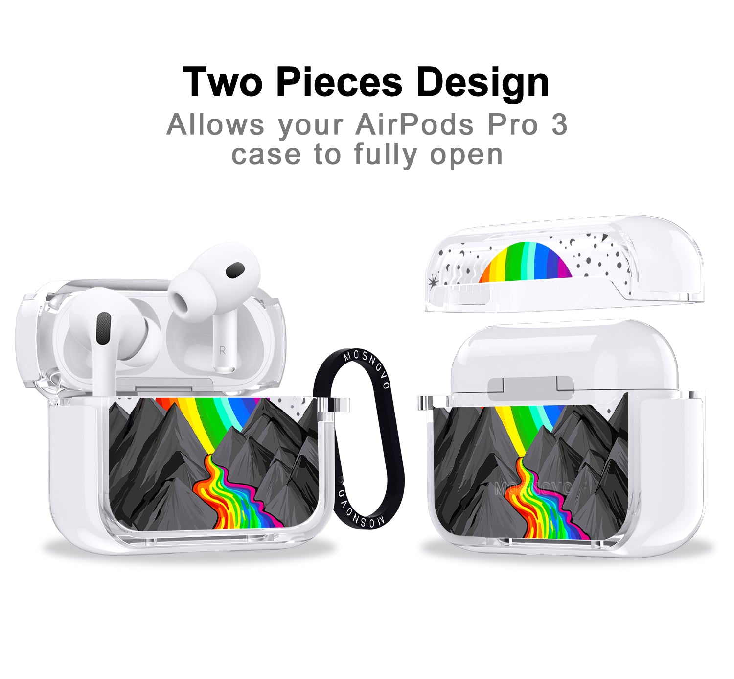 Rainbow Volcano Airpods Pro 3 Case