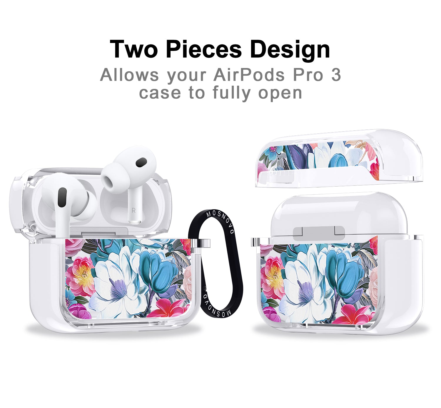 Magnolia Flower Airpods Pro 3 Case