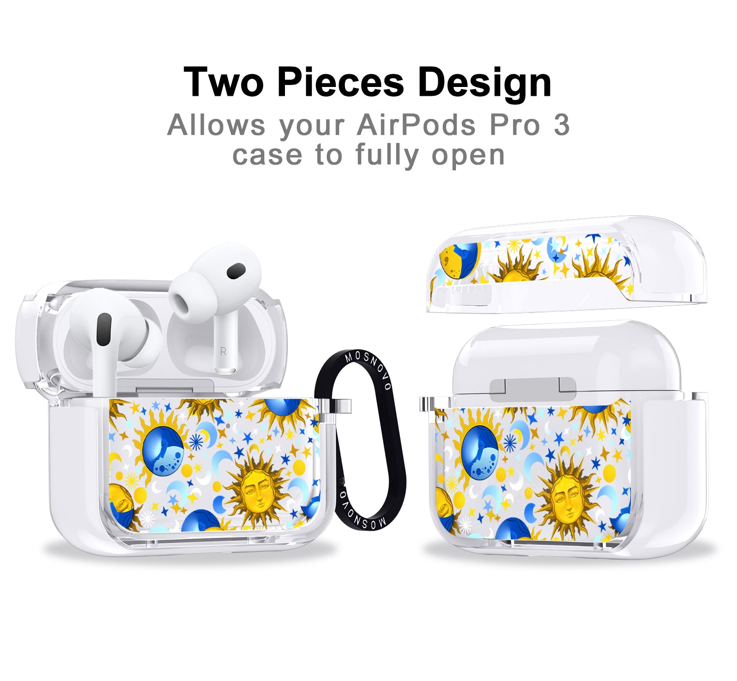 Celestial Sun Moon Airpods Pro 3 Case