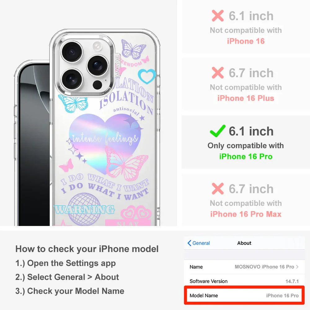 Intense Feeling Phone Case - iPhone 16 Pro Case Clear