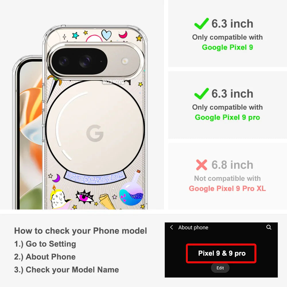 Wizardry Phone Case - Google Pixel 9 Pro Case Clear