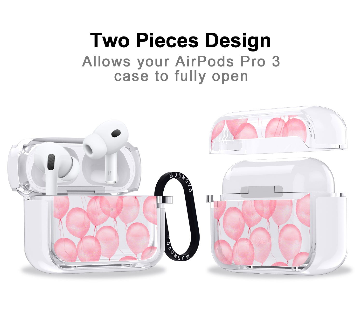 Pink Ballons Airpods Pro 3 Case