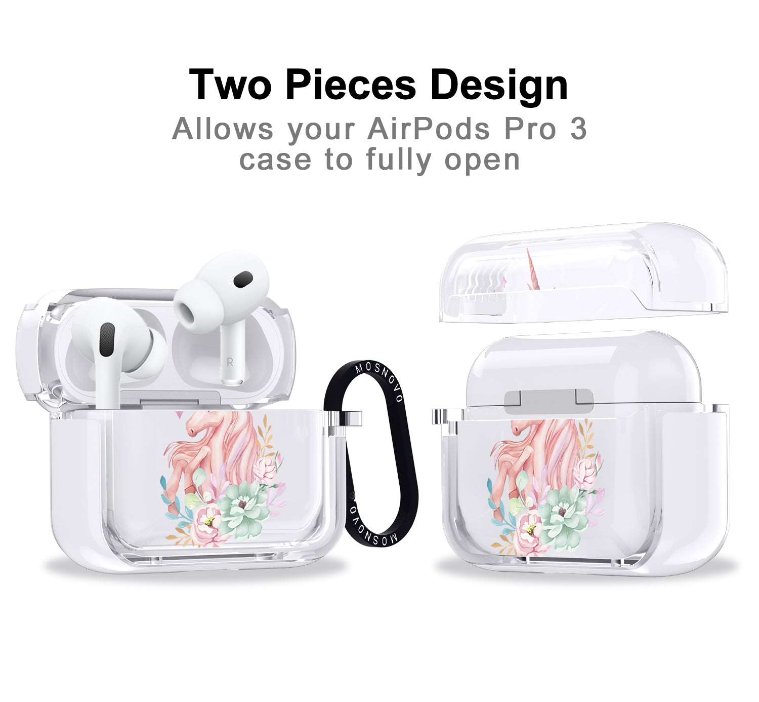 Pastel Flower Unicorn Airpods Pro 3 Case