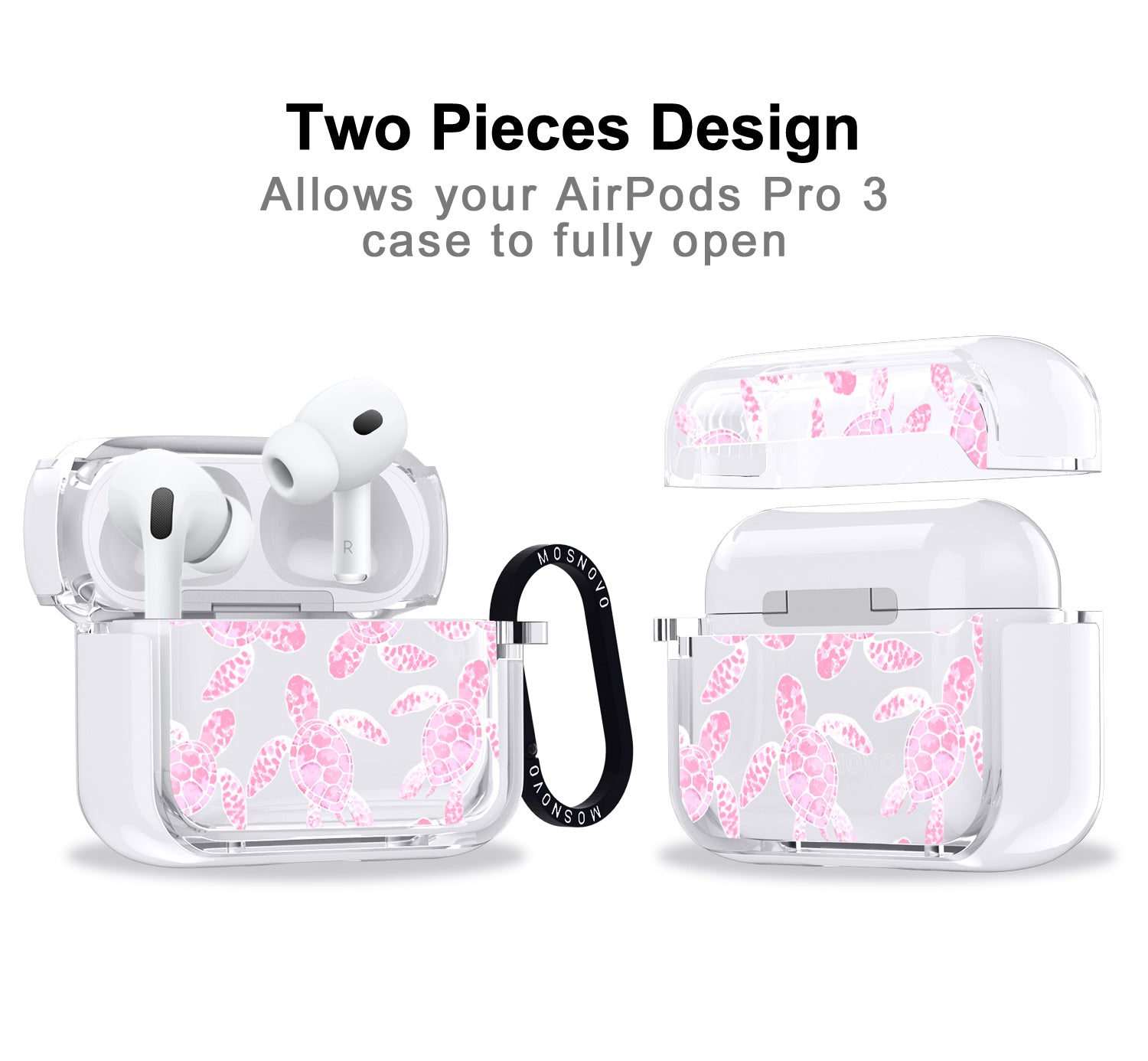 Pink Turtle Airpods Pro 3 Case