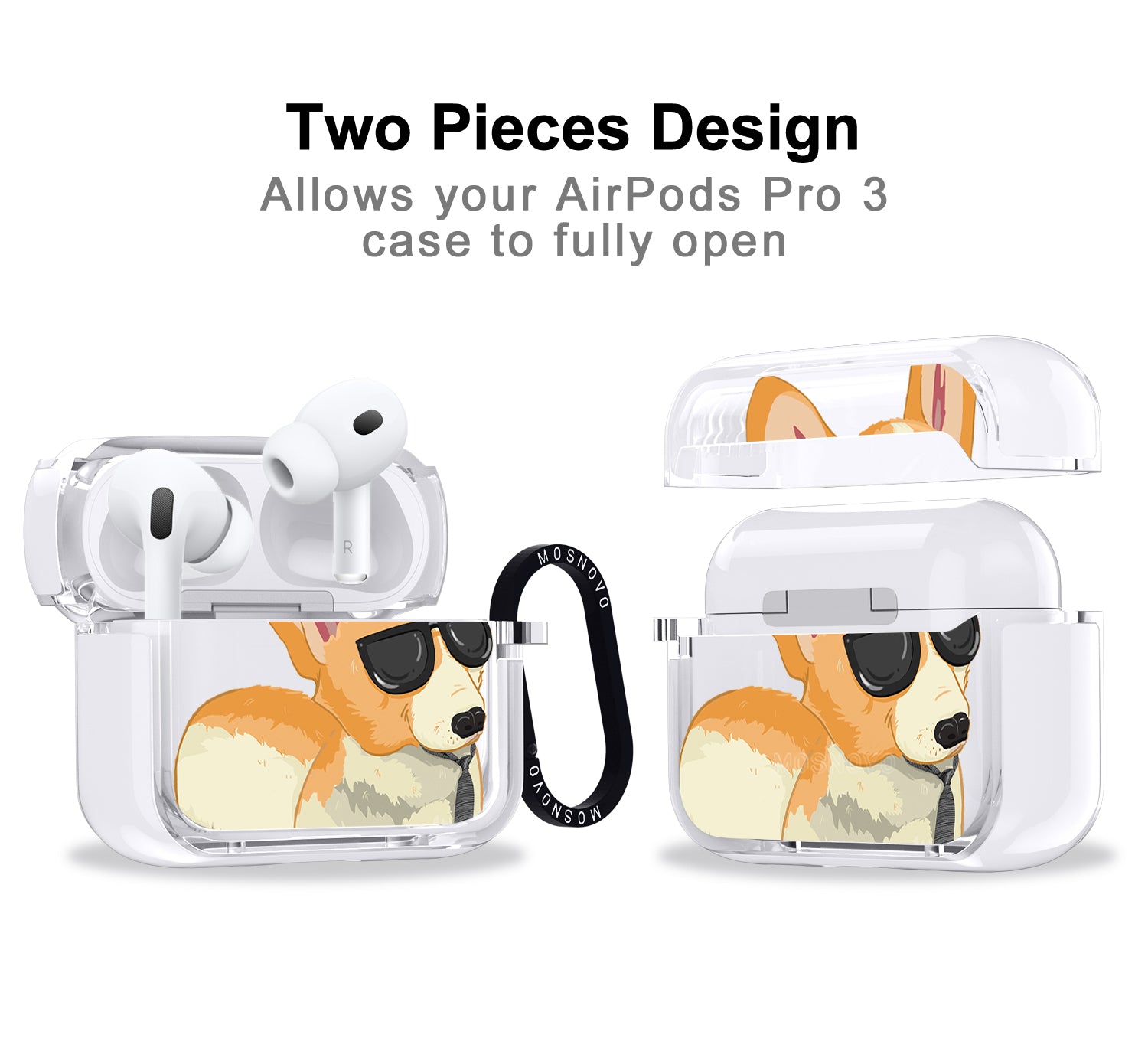 Fluffy Corgi Airpods Pro 3 Case