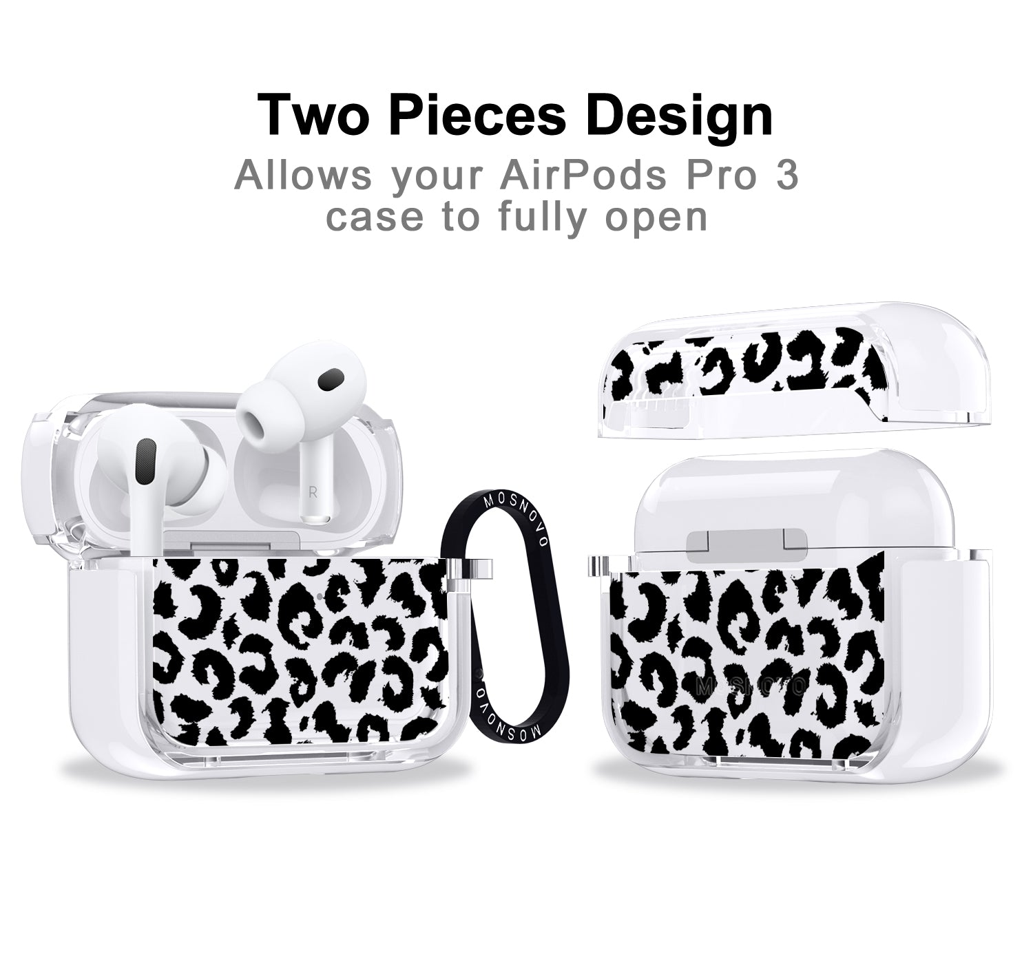 Black Leopard Print Airpods Pro 3 Case