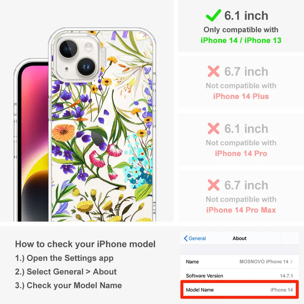 Summer Flower Holidays Phone Case - iPhone 13 Case Clear