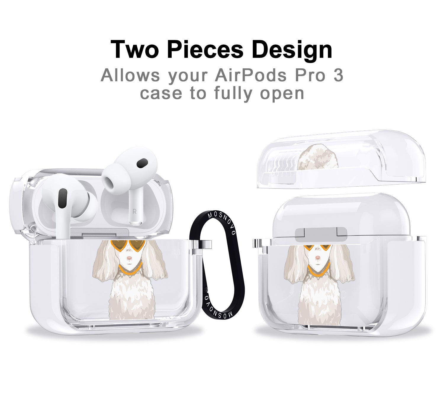 Elegant Poodle Airpods Pro 3 Case
