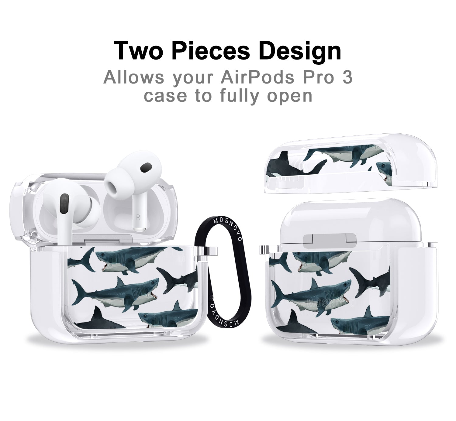 Great White Shark Airpods Pro 3 Case
