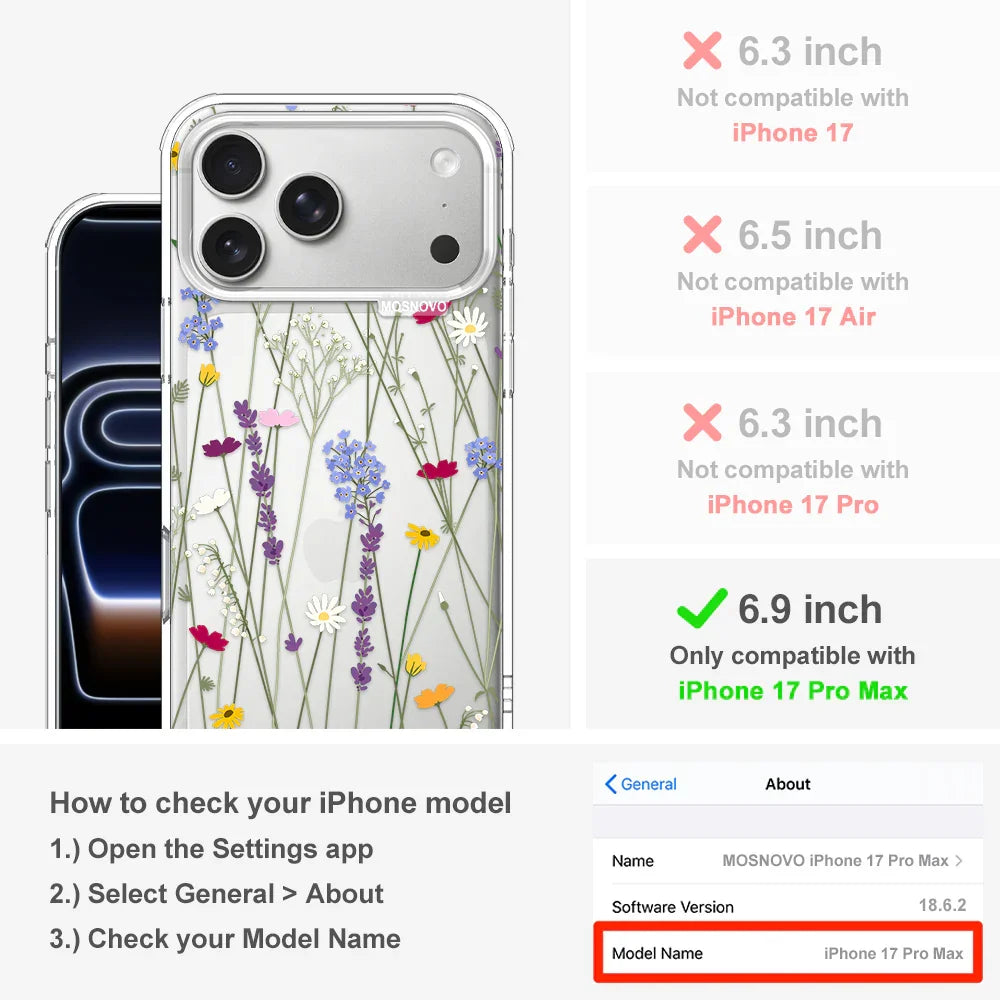 Floral Garden Lavender Daisy Flower Phone Case - iPhone 17 Pro Max
