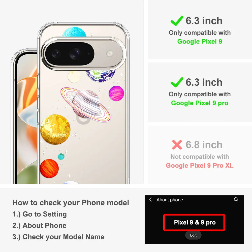 The Planet Phone Case - Google Pixel 9 Pro Case Clear