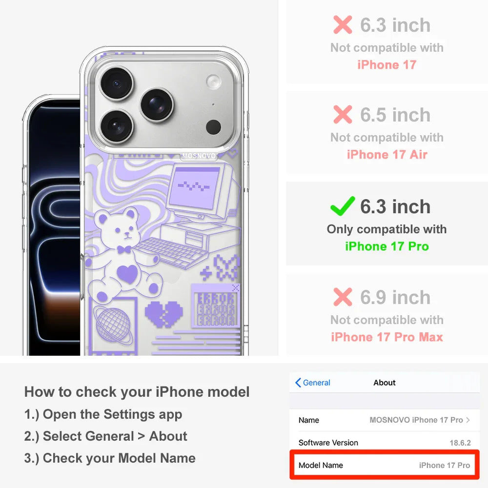 Y2K Aesthetic Phone Case - iPhone 17 Pro Case – MOSNOVO