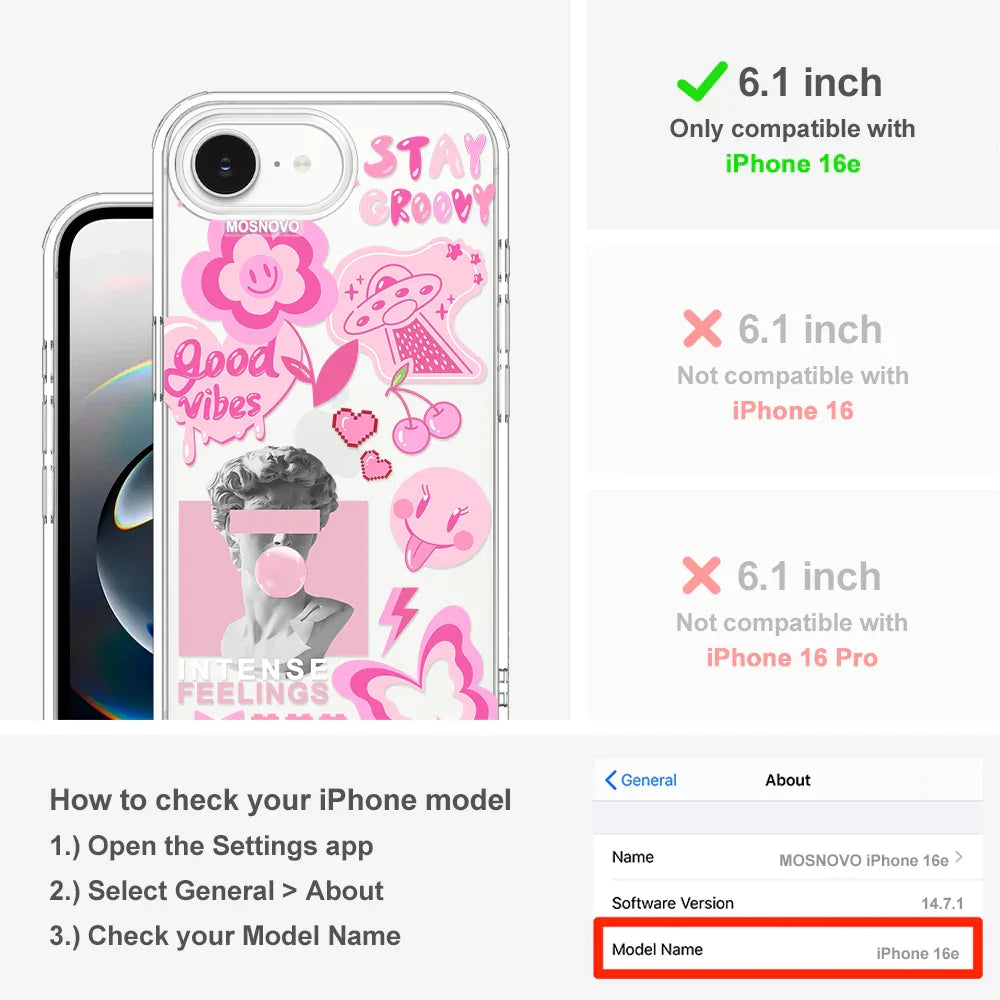 Pink Culture Phone Case - iPhone 16e Case – MOSNOVO