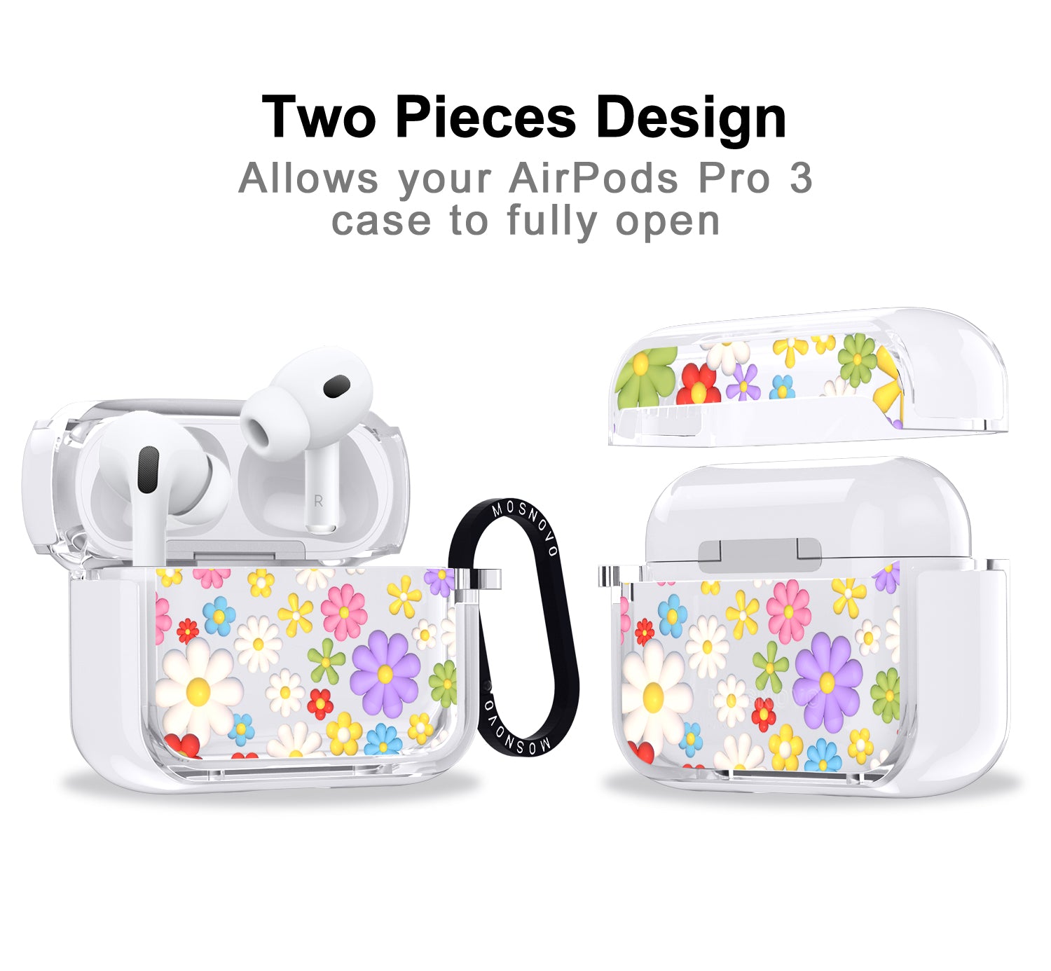3D Flowers Airpods Pro 3 Case