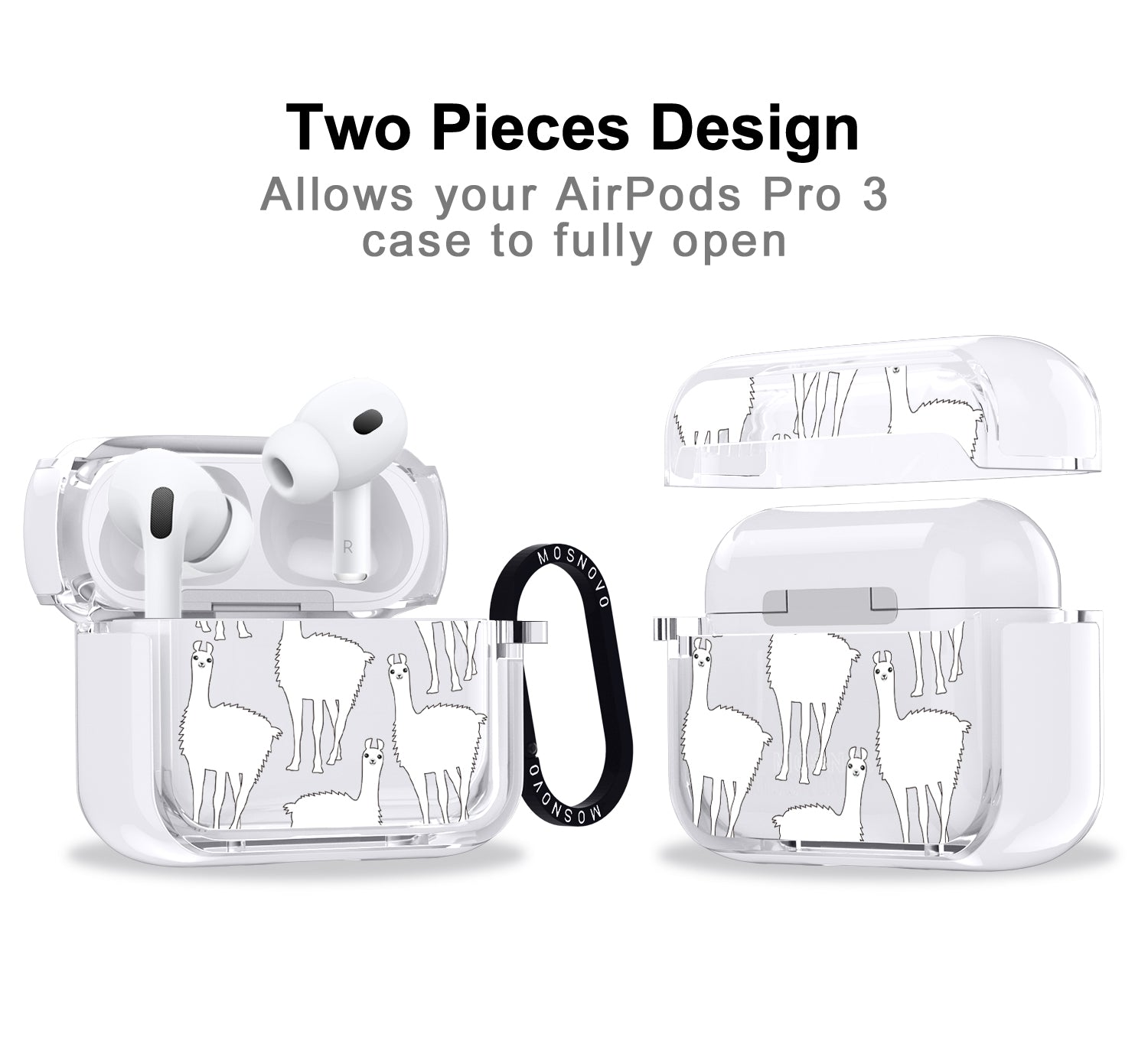 White Llama Airpods Pro 3 Case
