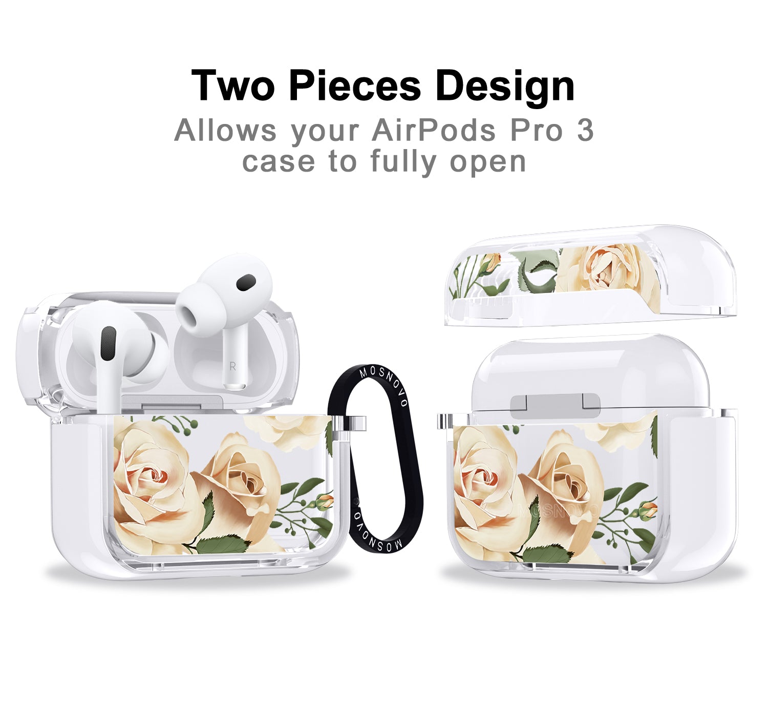 Champagne Rose Airpods Pro 3 Case