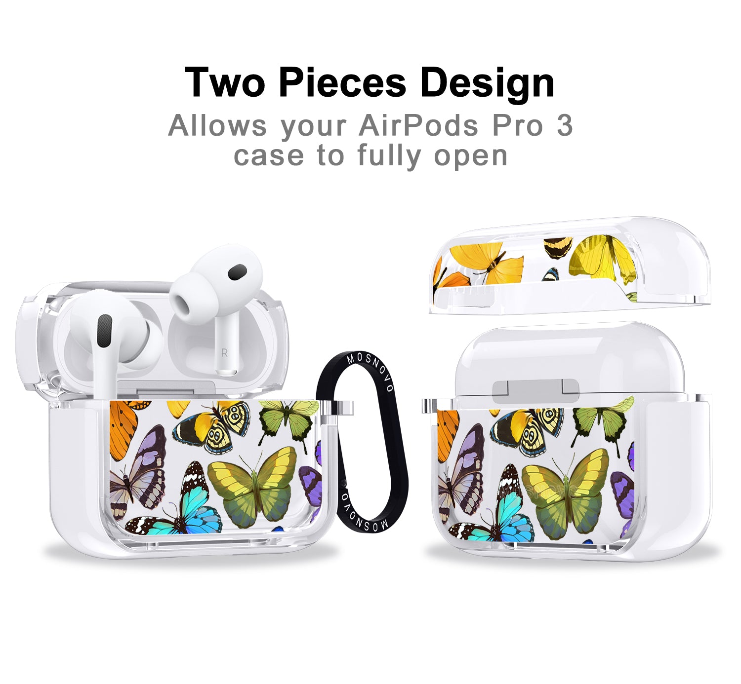 Rainbow Butterfly Airpods Pro 3 Case