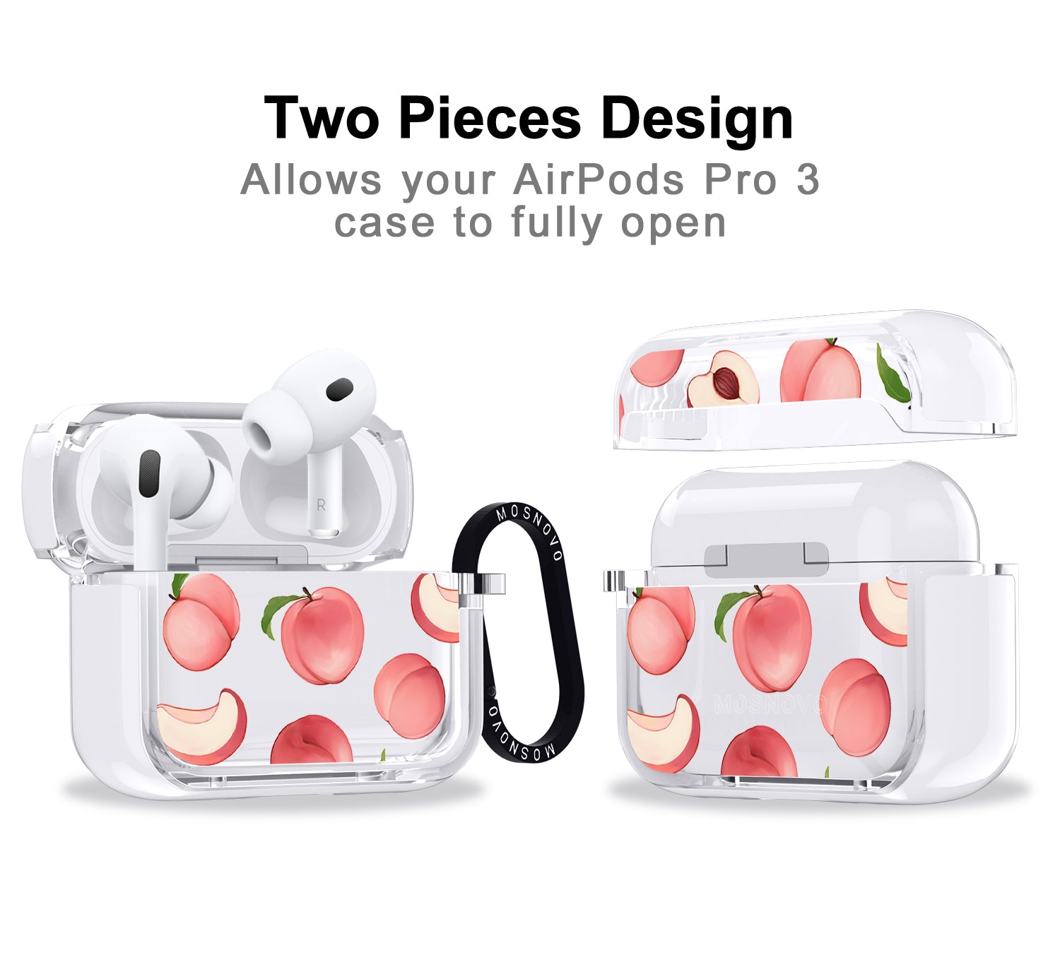 Cute Peach Airpods Pro 3 Case