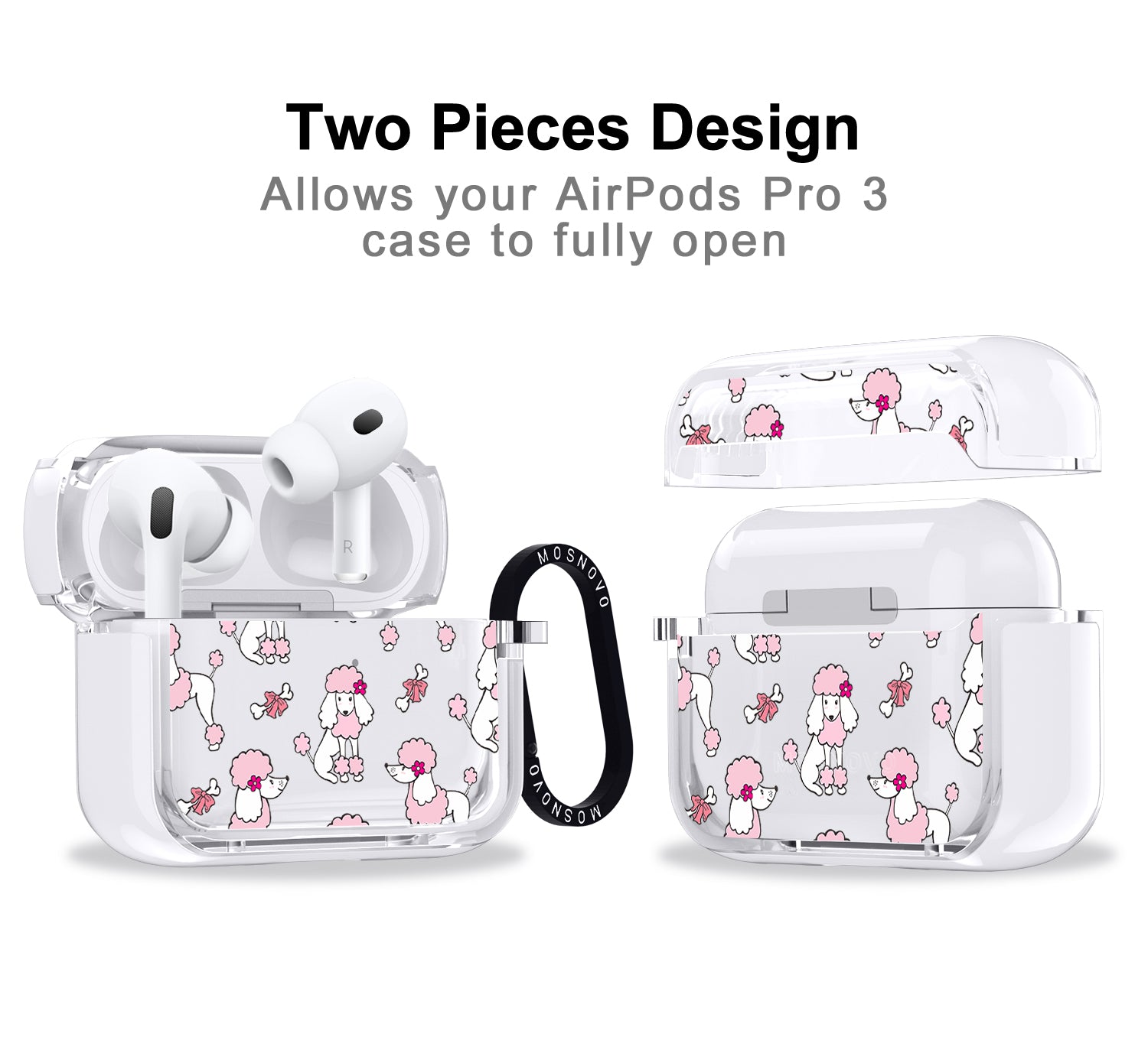Pink Poodle Airpods Pro 3 Case