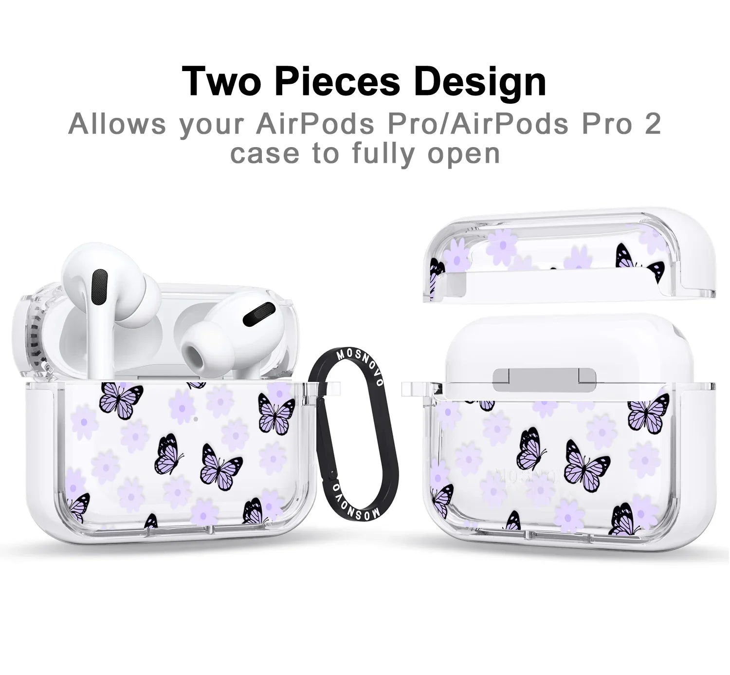 Butterfly Decoration Purple Butterfly Airpod Case Lilac Butterfly