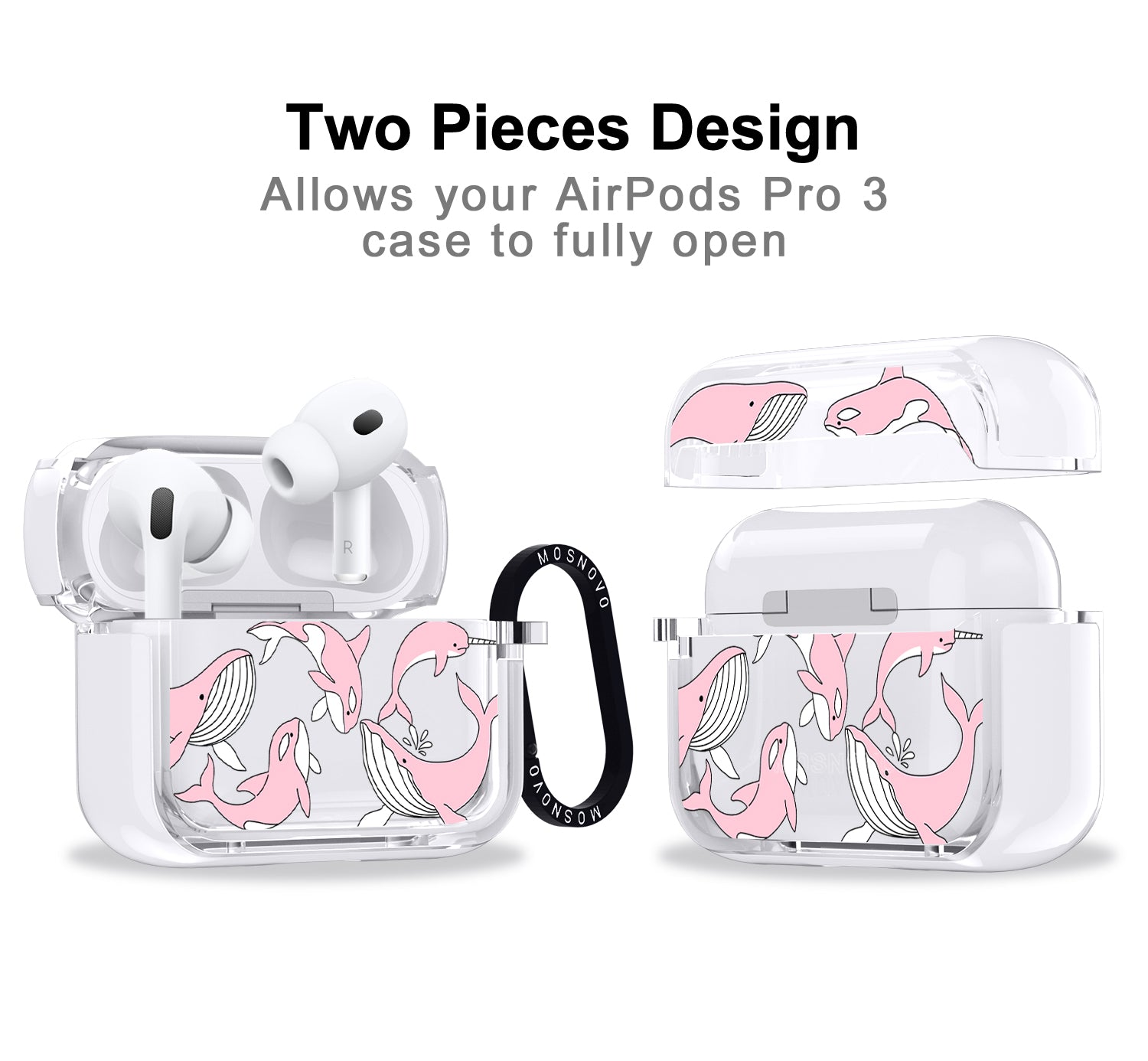 Pink Whales Airpods Pro 3 Case