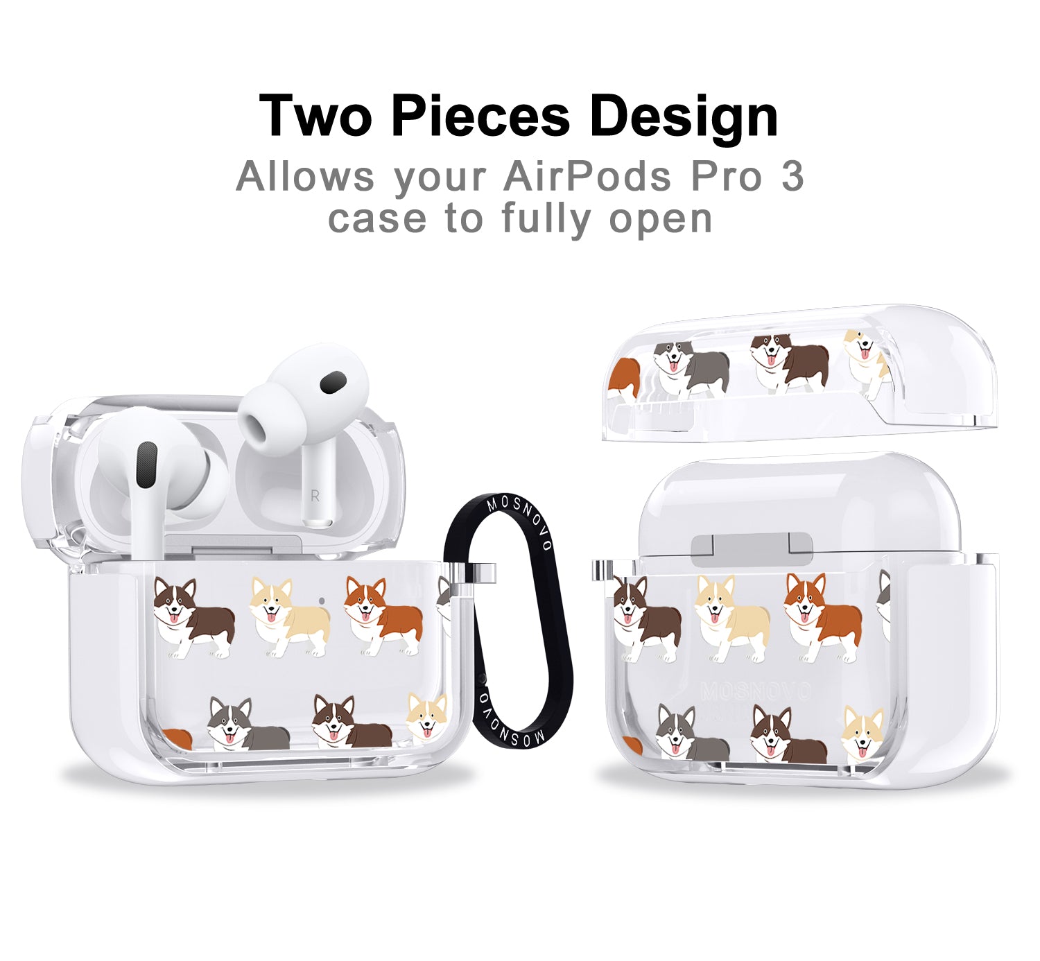 Adorable Corgi Airpods Pro 3 Case
