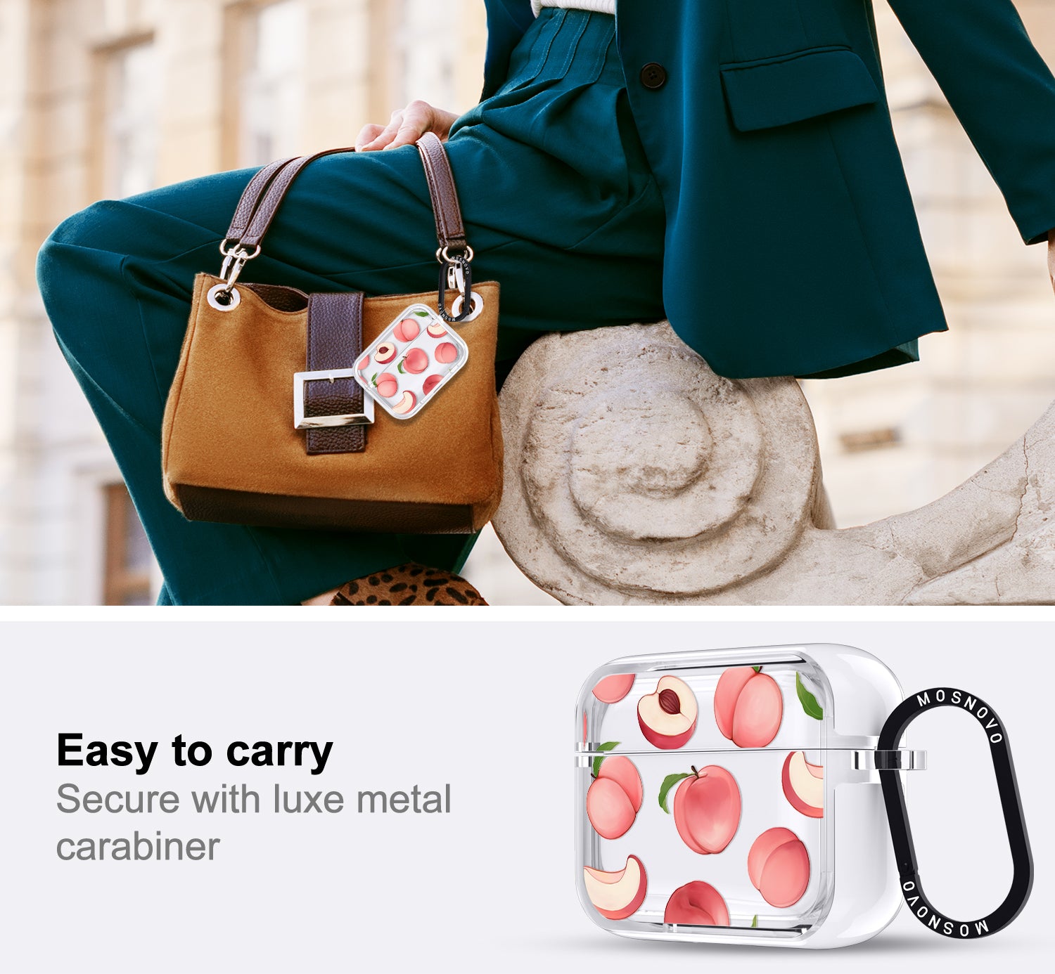 Cute Peach Airpods Pro 3 Case