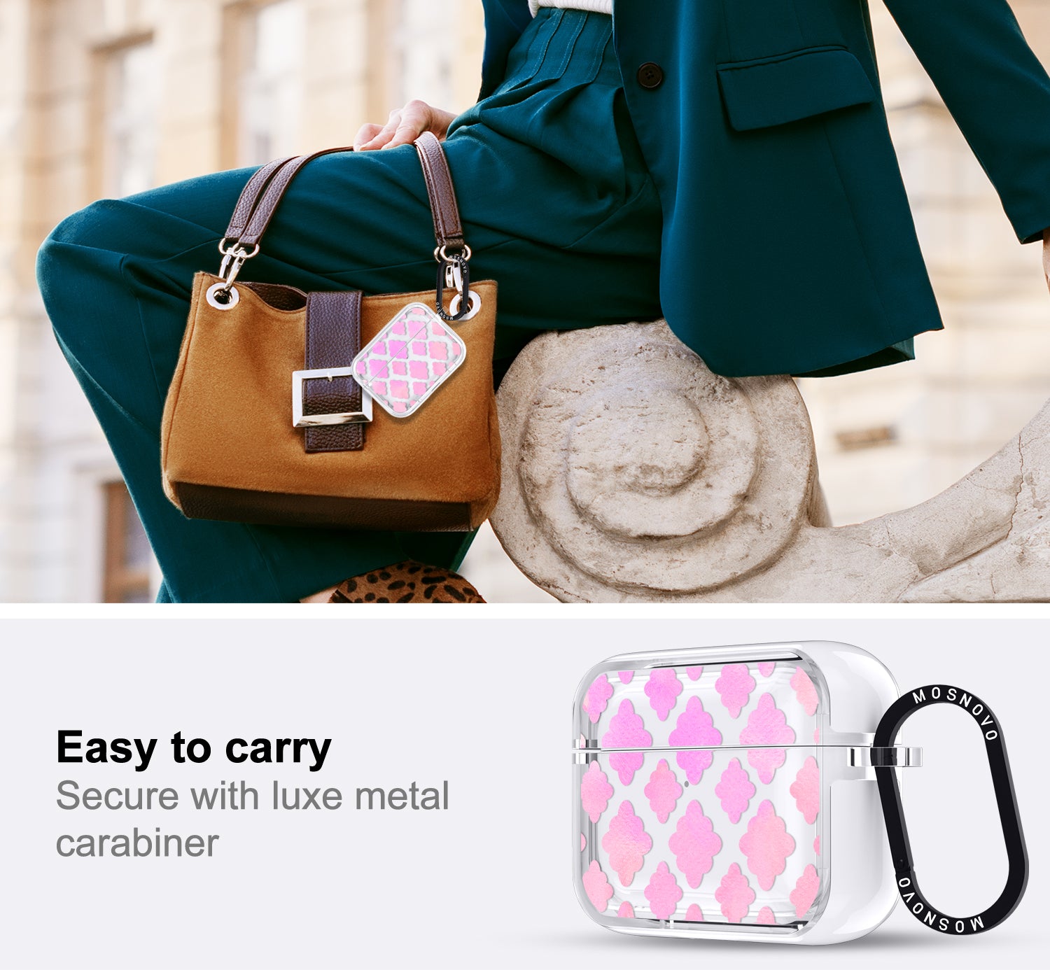 Pink Flower Diamond Airpods Pro 3 Case
