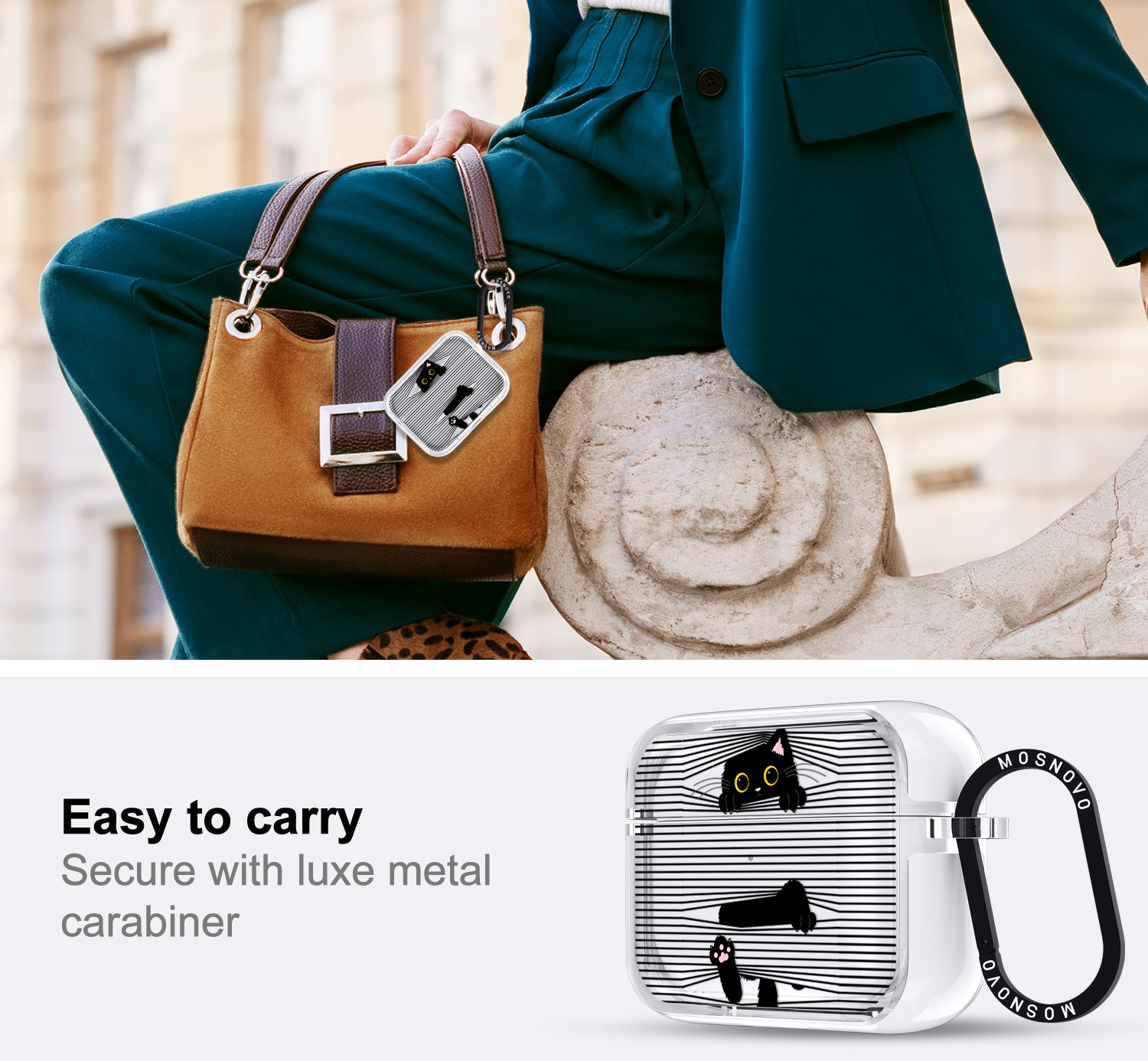 Hidden Black Cat Airpods Pro 3 Case