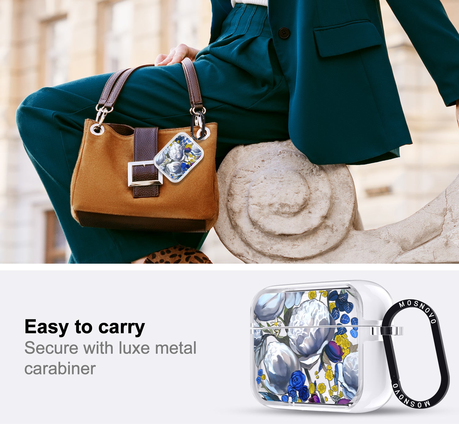 Purple Blue Floral Airpods Pro 3 Case