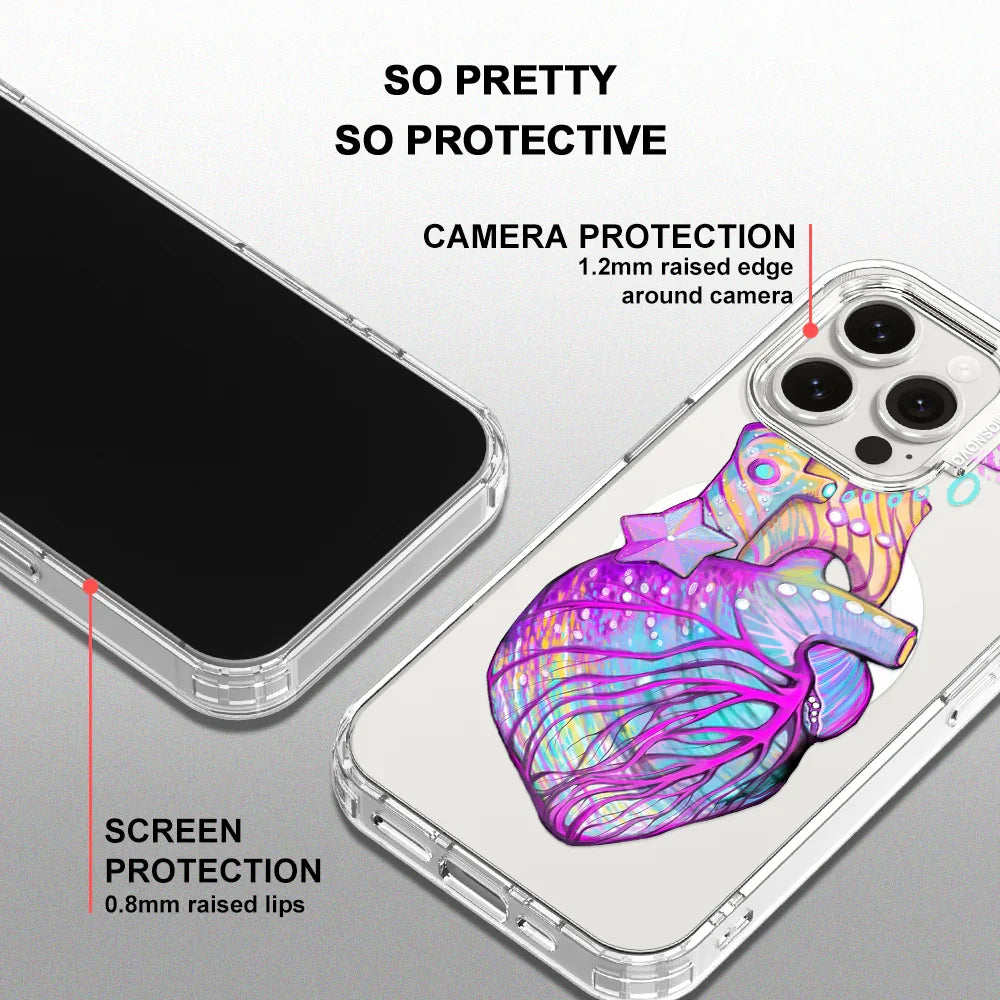 Art of Heart Phone Case - iPhone 15 Pro Max Case Clear With MagSafe