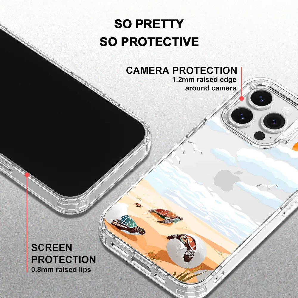 Baby Sea Turtle Phone Case - iPhone 16 Pro Case Clear