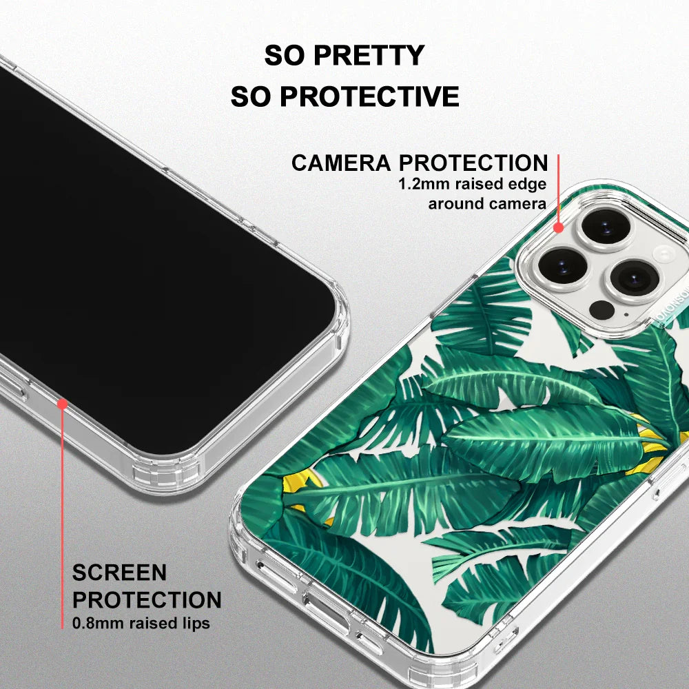 Banana Leaf Phone Case - iPhone 15 Pro Max Case Clear