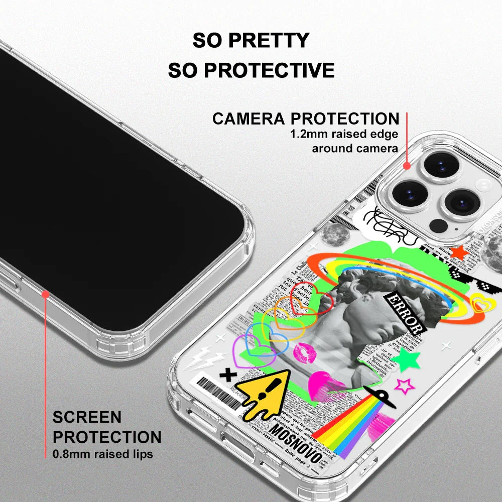 Error Statue Art Phone Case - iPhone 16 Pro Max Case Clear