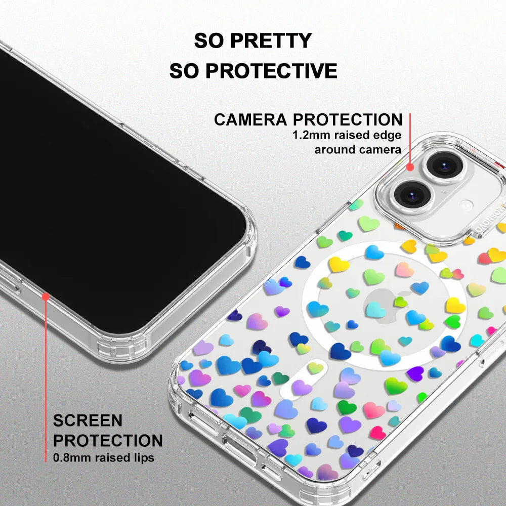 Love is Love Phone Case - iPhone 16 Plus Case Clear With MagSafe