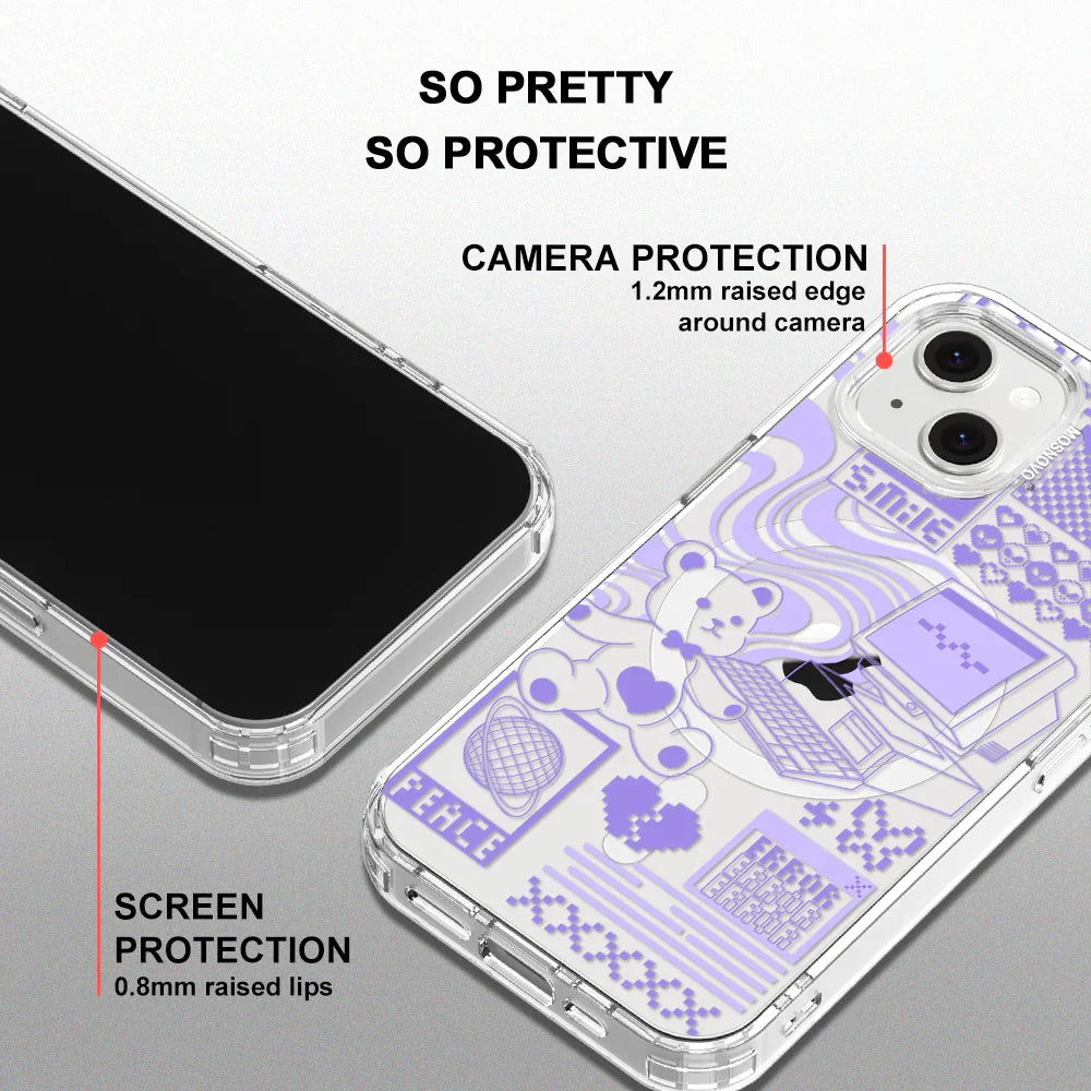 Y2K Aesthetic Phone Case - iPhone 14 Case Clear With MagSafe