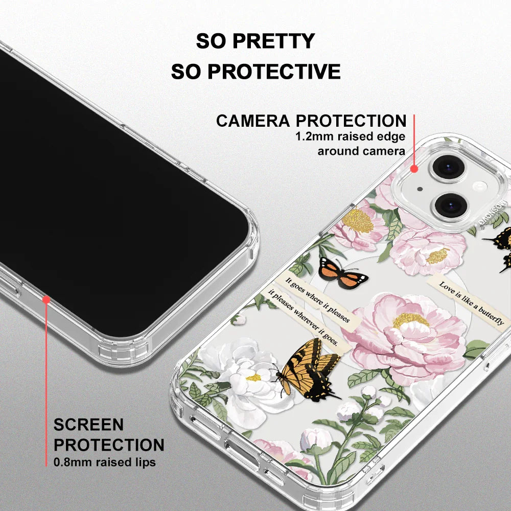 Bloom Phone Case - iPhone 14 Case Clear With MagSafe