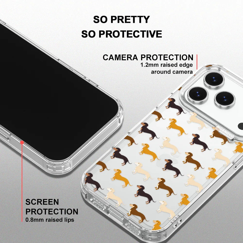 Cute Dachshund Phone Case - iPhone 17 Pro Case – MOSNOVO
