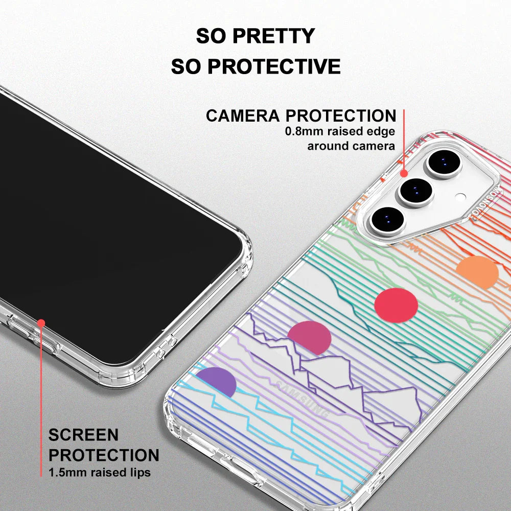 Sunrise and Sunset Phone Case - Samsung Galaxy S24 FE Case Clear