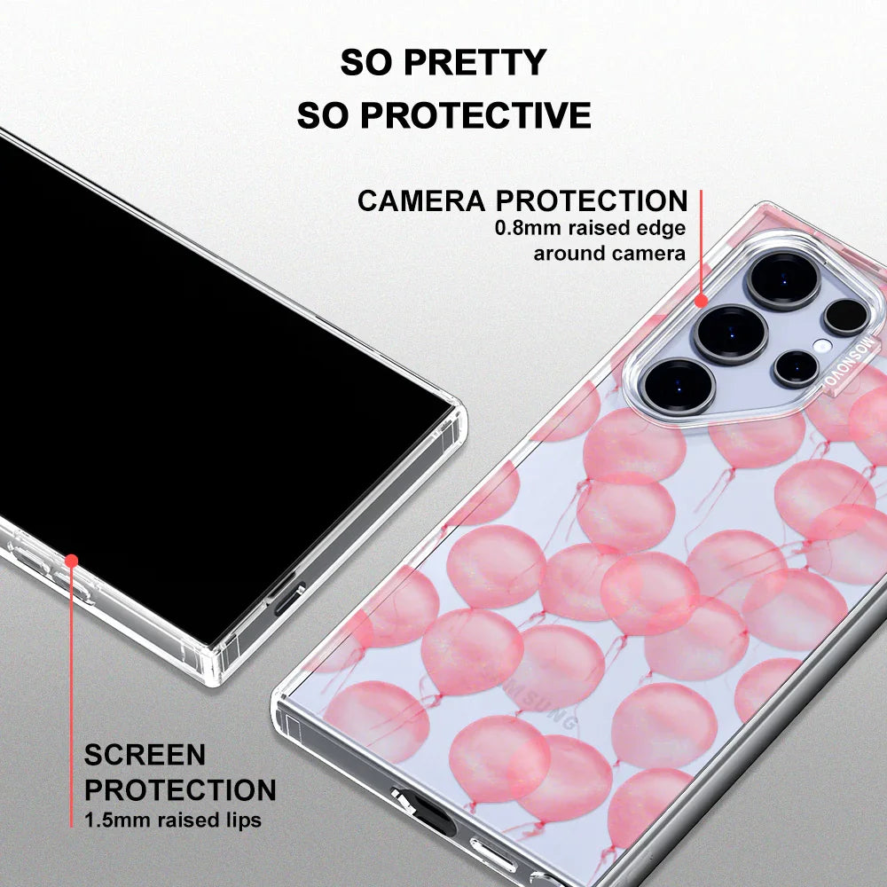 Pink Ballons Phone Case - Samsung Galaxy S24 Ultra Case