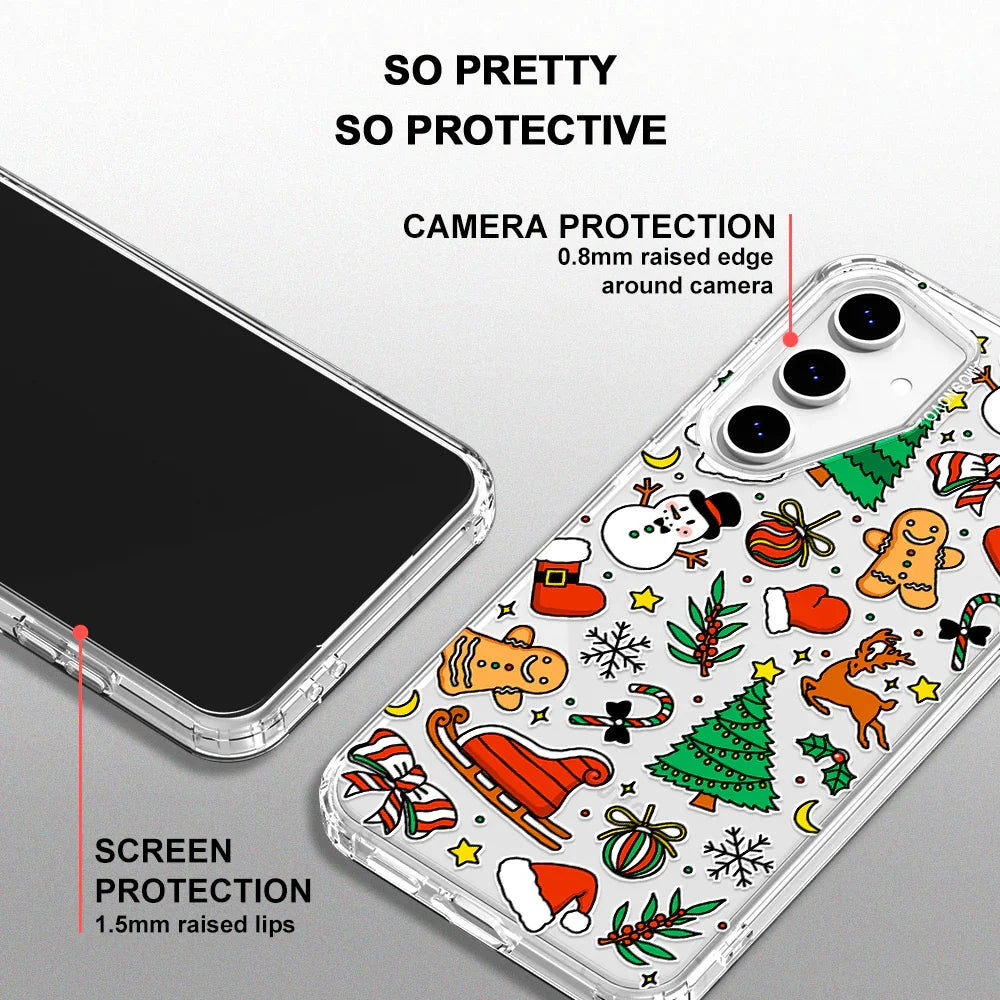 Christmas Decoration Phone Case - Samsung Galaxy S24 FE Case Clear