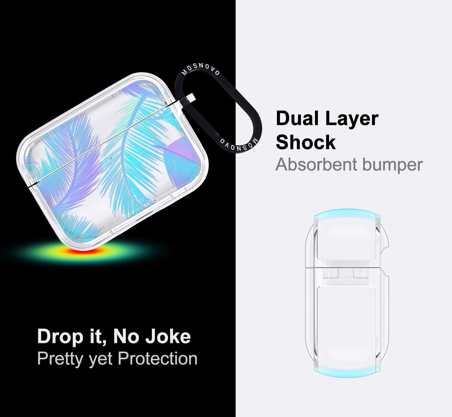 Gradient Tropical Palm Leaf Airpods Pro 3 Case