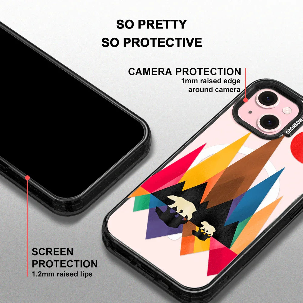 Mama Bear Phone Case - iPhone 15 Plus Case Clear Black ShockStone With MagSafe