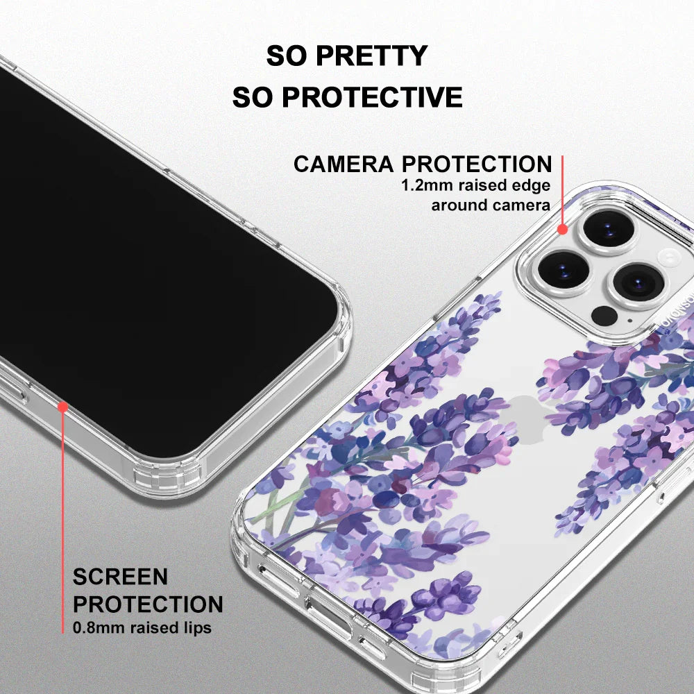 Lavender Phone Case - iPhone 16 Pro Case Clear