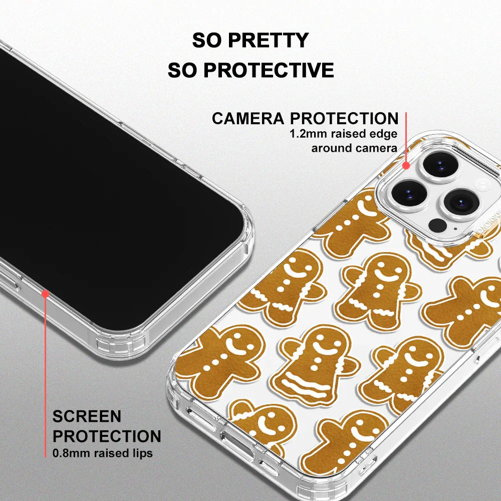 Ginger Breadman Phone Case - iPhone 14 Pro Max Case Clear