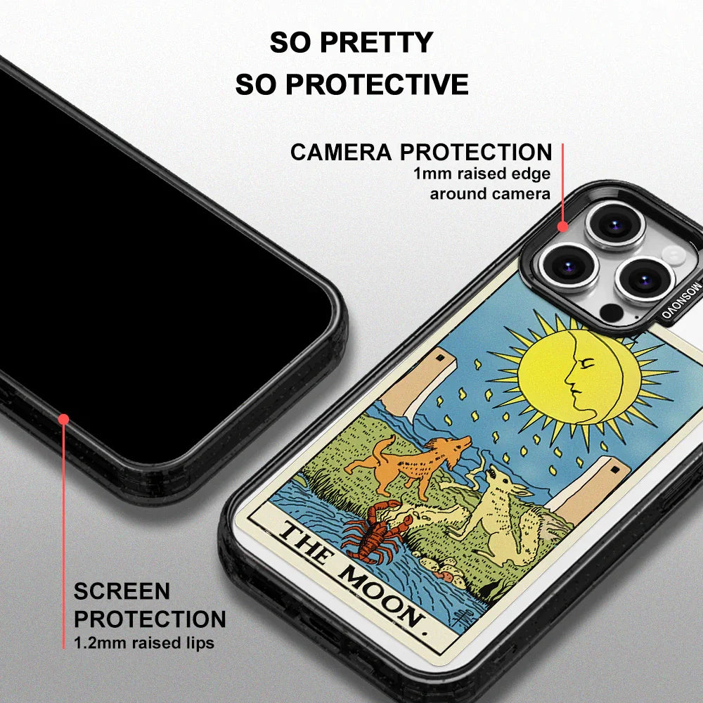 The Moon Phone Case - iPhone 16 Pro Max Case Clear Black ShockStone With MagSafe