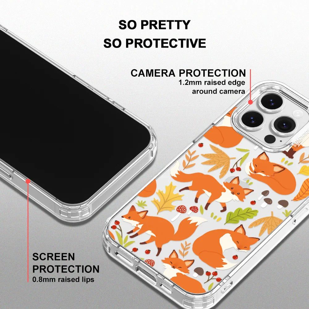 Autumn Fox Phone Case - iPhone 16 Pro Max Case Clear