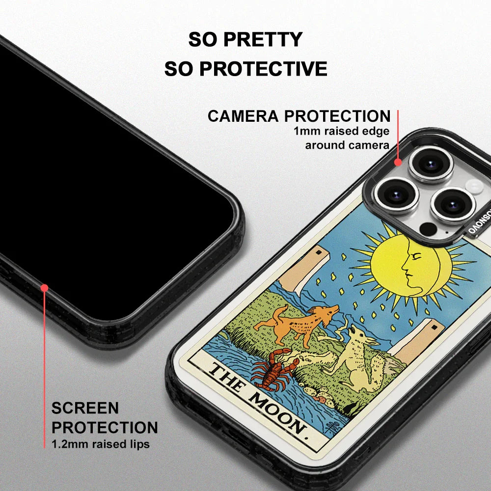 The Moon Phone Case - iPhone 15 Pro Case Clear Black ShockStone With MagSafe