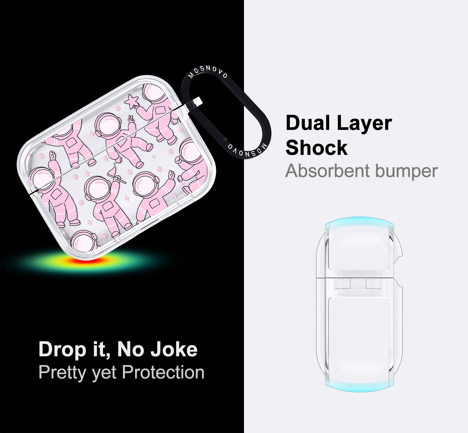 Pink Astronaut Airpods Pro 3 Case